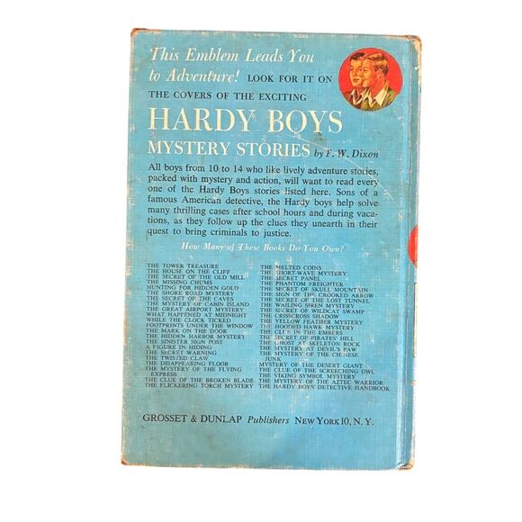 VTG 1954 Hardy Boys #34 Hooded Hawk Mystery Book by Franklin W. Dixon, HC - Picture 2 of 5